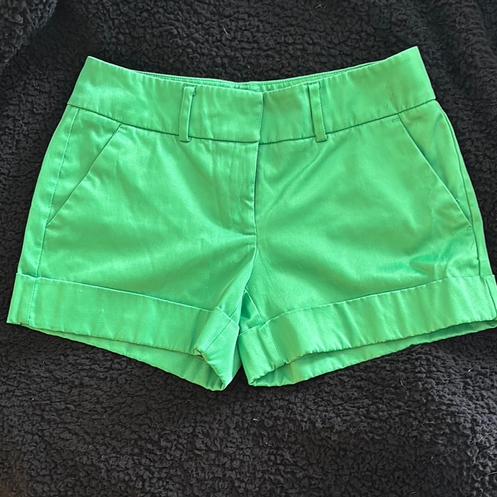 New York & Company High Waist Green Shorts